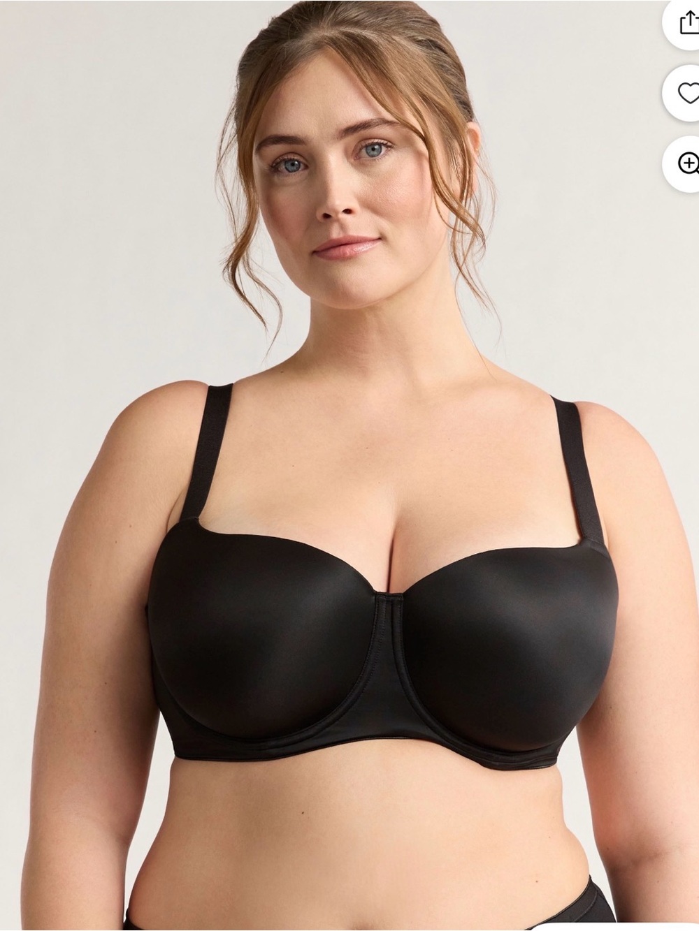 Brand new Smooth Black Underwire T-Shirt Bra - Supportive Everyday Fit